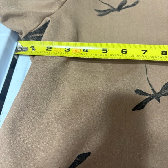 Women's long-sleeve button-down shirt with a dragonfly print. - Picture 5 of 9